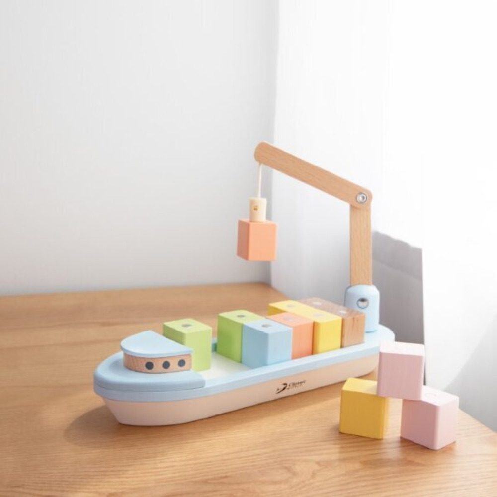Classic World Build & Sail! Block Boat Playset - 4