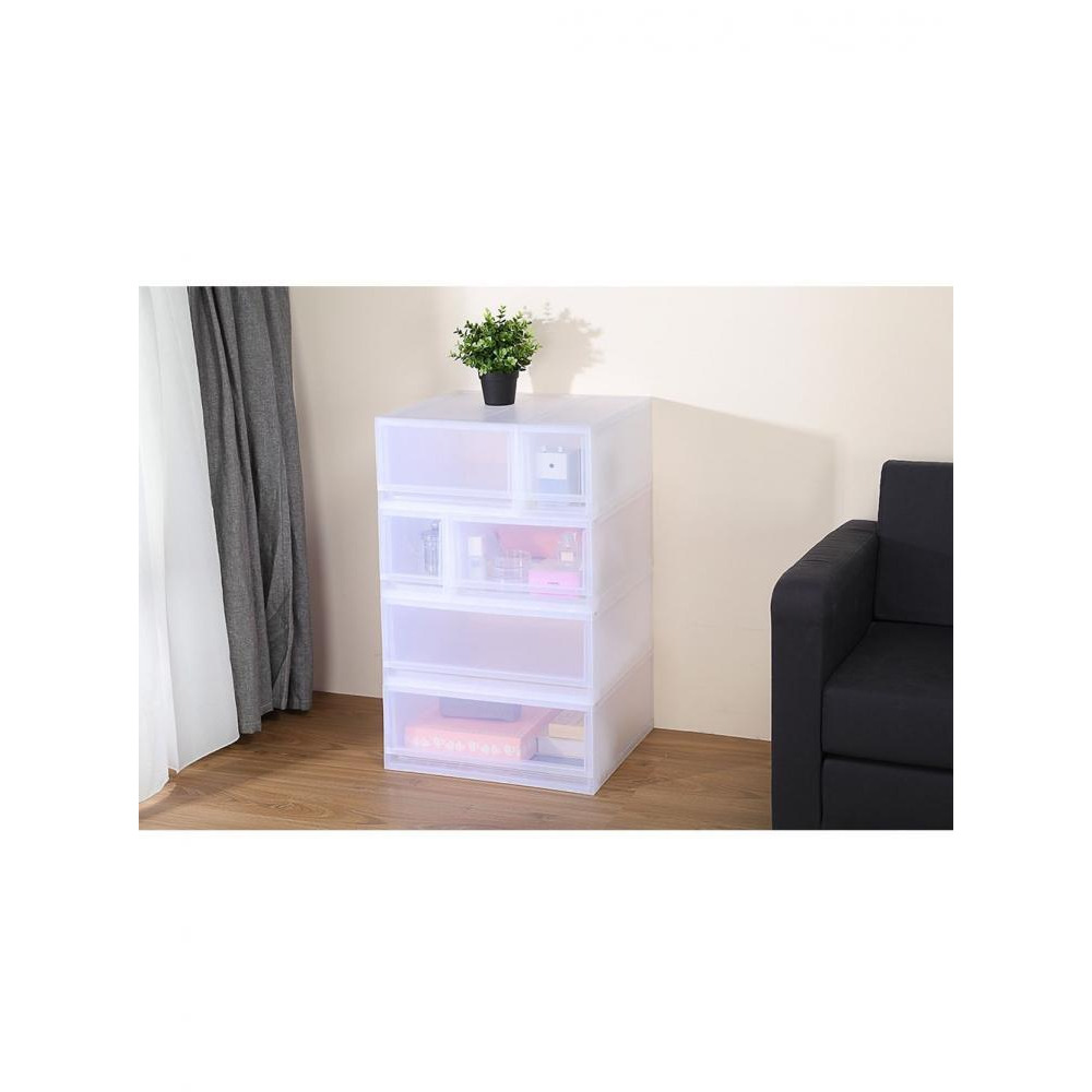 Модульный Ящик Keyway, Полупрозрачный, 19,95 x 13,39 x 8,11 дюйма - 3