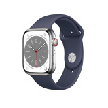 Perfii Solid Silicone Replacement Band for Apple Watch 49, 45, 44, 42 mm Series Ultra 8/7/6/5/4 SE - 2 miniature