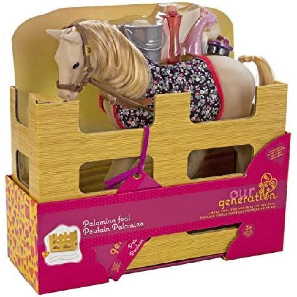 Our Generation / Palomino toy foal, Golden beige, BD38012A - 4