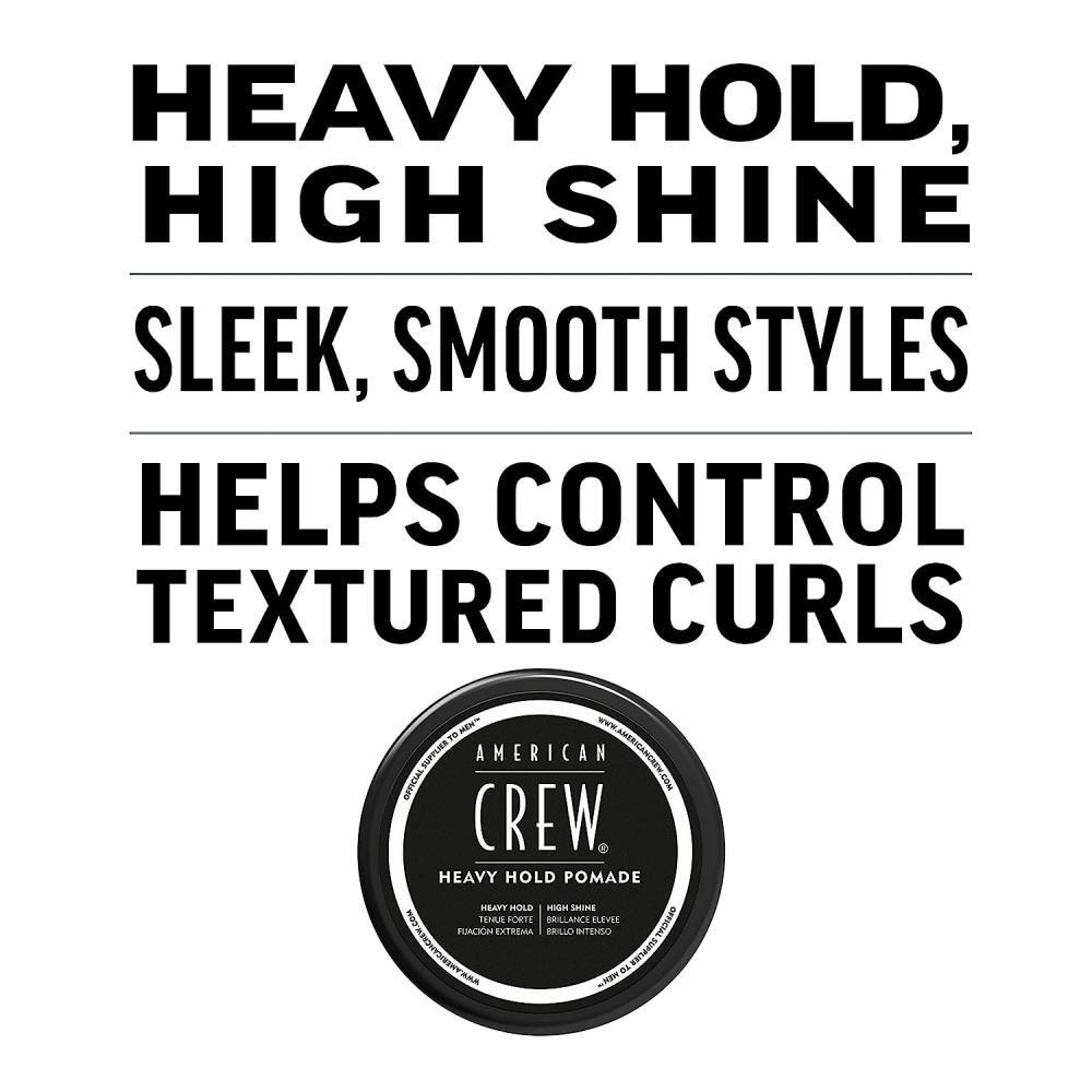 American Crew \/ Hair pomade, Heavy hold with high shine, 3 oz (85 g) - 3