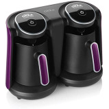 OK-006-MD ماكينة صنع القهوة التركية Arzum Okka Minio DUO "أرجواني" وأسود وأرجواني - 2 miniature