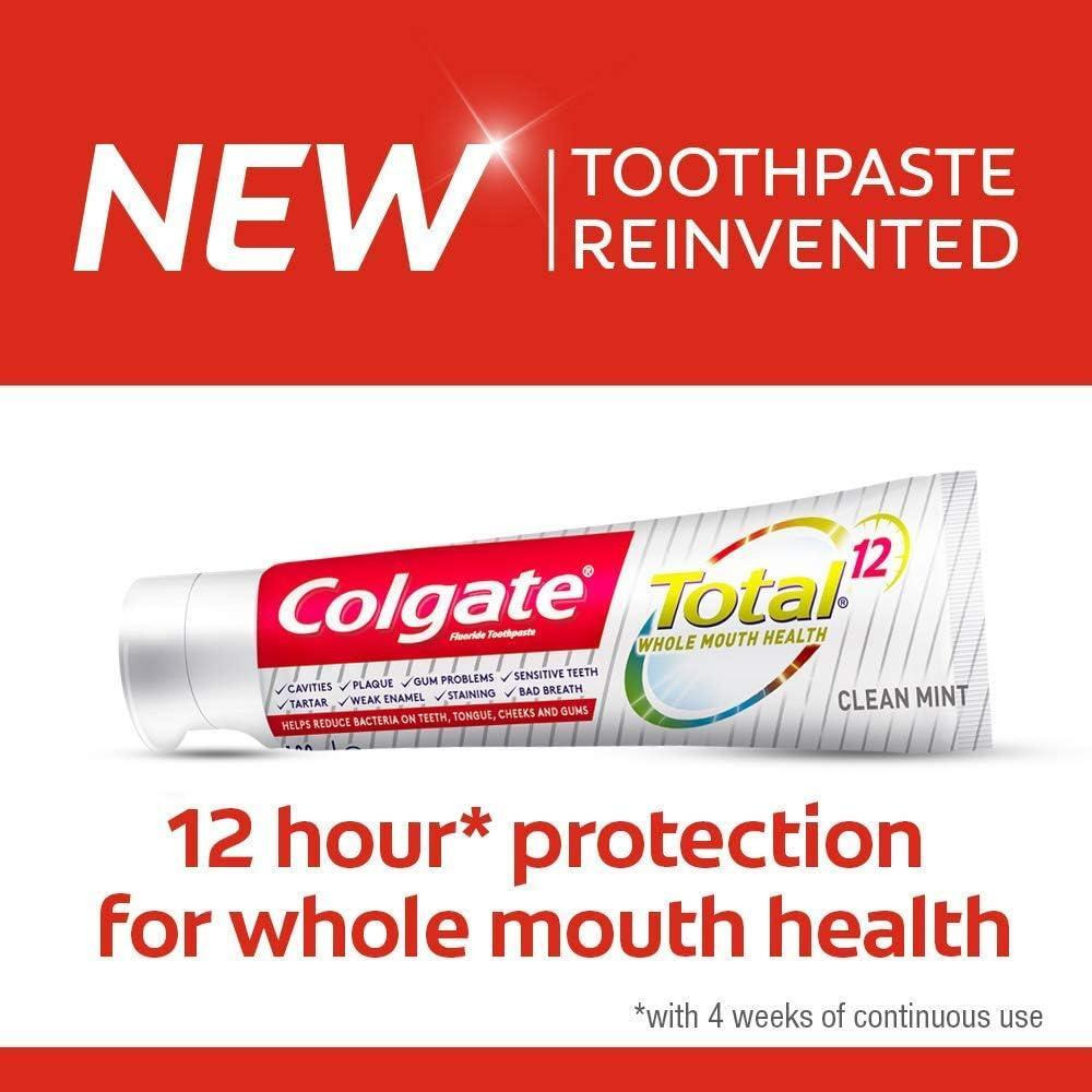 Colgate Total Clean Mint Toothpaste 12 Hour Protection 75 ml pack of 3 - 5