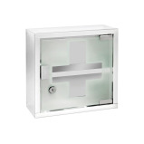 Wenko Stainless Steel Medicine Chest Blue Silver - 4 miniature