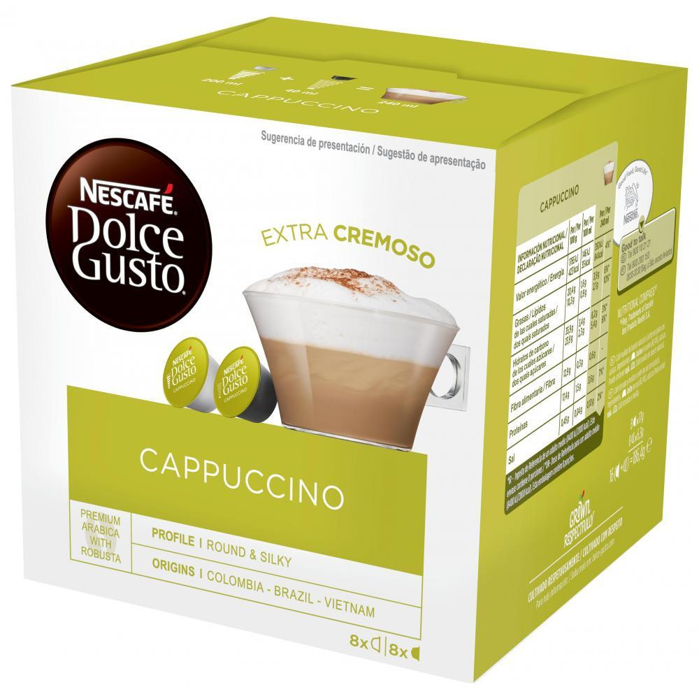 NESCAFE Dolce Gusto / Coffee capsules, Cappuccino, 16 capsules, 6.6 oz (186.4 g) - 1