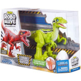 Robo Alive Rampaging Raptor (Green) by ZURU Dinosaur Toy with Realistic Dinosaur Movement That Bites and Chomps with Slime in Dino Egg, Robotic Pets f - 3 miniature