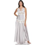 Nightgown Hidden Beauty Lingerie Divine Decadence V-Neck, Gray, one size - 1 miniature