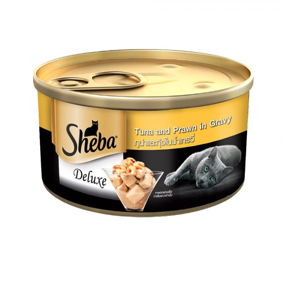 Sheba, et food, Tuna Fillet and Prawn in Gravy, 85 g - 1