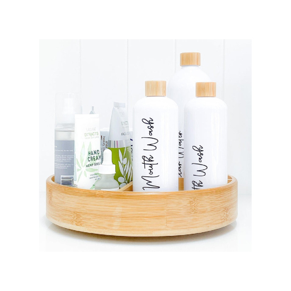 مساحة تخزين صغيرة من الخيزران ليزي سوزان مع مقسم - 3