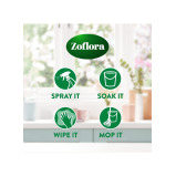 Zoflora Concentrated Multipurpose Disinfectant  Odor Eliminator, 3 in 1 Action, 500 ml, Frosted Peppermint, Effective against bacteria  Viruses. - 2 miniature