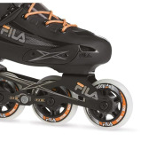 أحذية تزلج مضمنة MADAME Houdini أسود\/رمادي\/Salmon FILA skates، مقاس 6 - 3 miniature