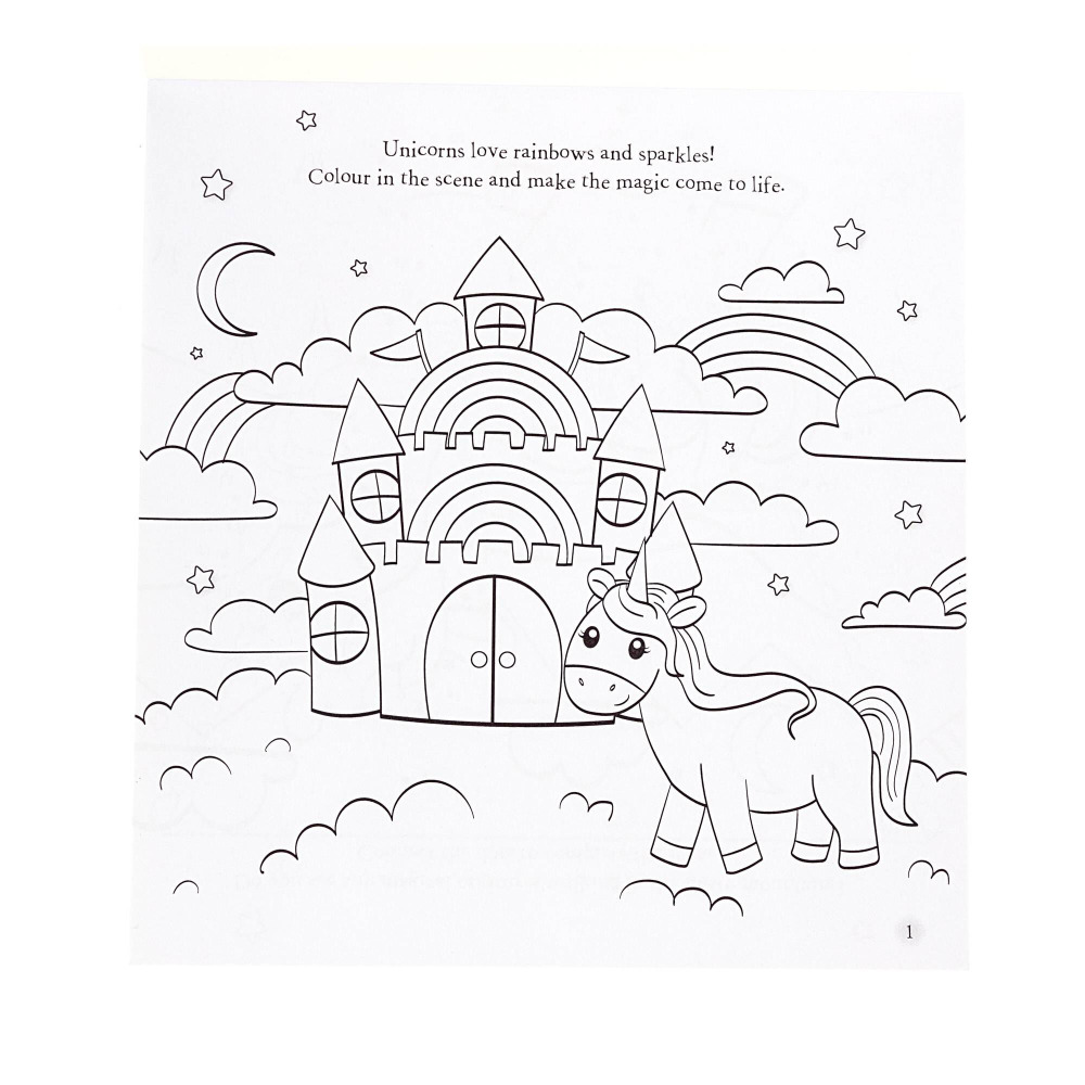 Hinkler Unicorn Magic Drawing, Coloring \& Activity Book Kaleidoscope - 3