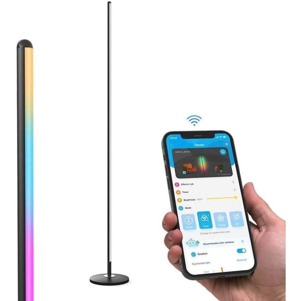 Govee RGBICW Smart Corner Floor Lamp - 3