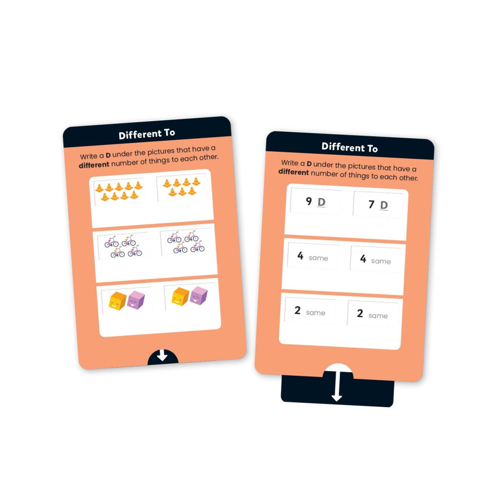 Hinkler Junior Explorers Maths Pull the Tab Flash Cards - 3