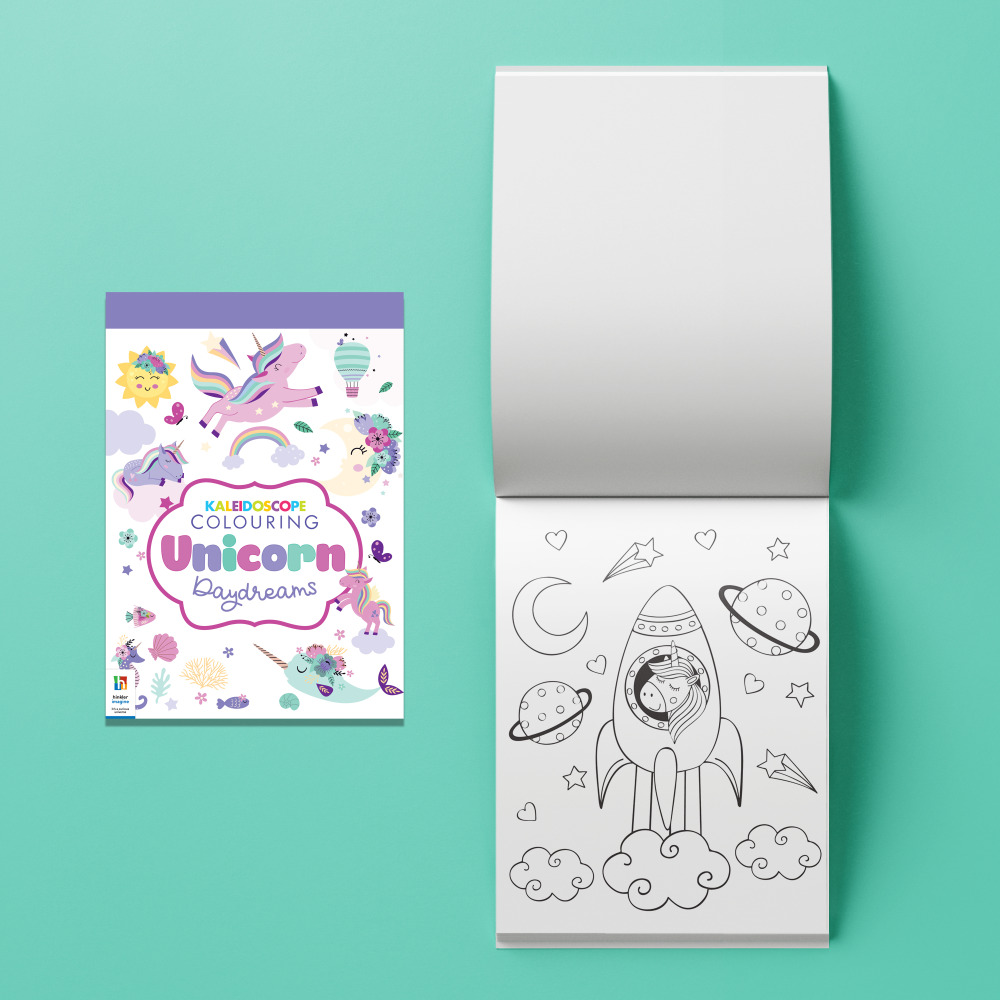 Набор Раскрасок Hinkler «Калейдоскоп» Unicorn Daydreams - 3