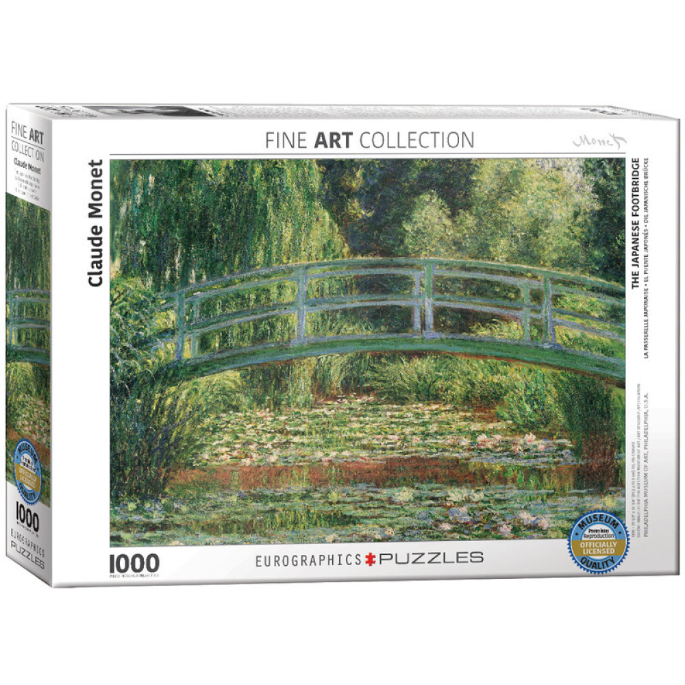 Puzzle EuroGraphics The Japanese Footbridge By Claude Monet 1000pcs - 1