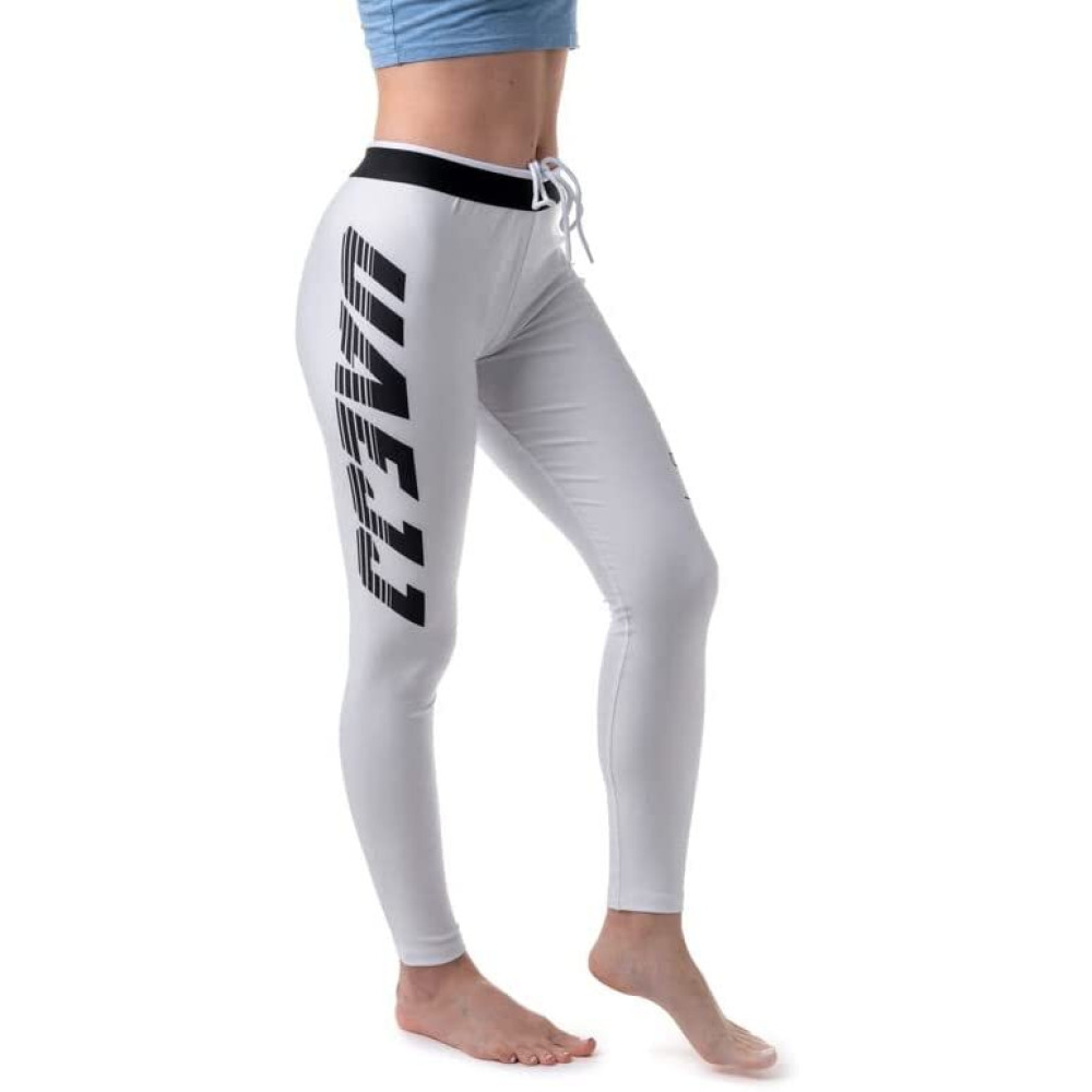 UAEJJ Jiu Jitsu Full Length Leggings for Women, White, size L - 3