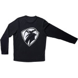 UAEJJ تيشيرت كم طويل للجنسين، اسود، مقاس XXL - 3 miniature