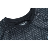 UAEJJ Jiu Jitsu Honey Comb Rashguard Long Sleeve, Black, size XS - 3 miniature