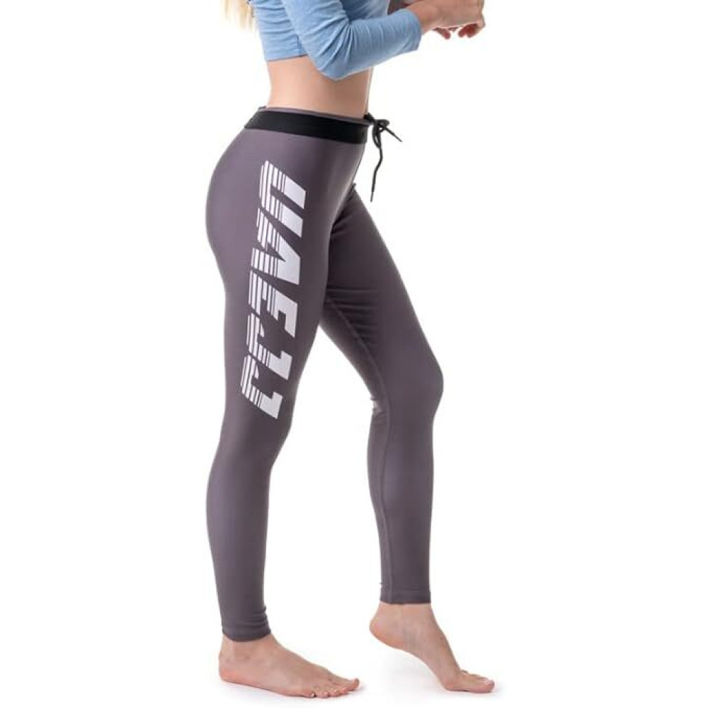 UAEJJ Jiu Jitsu Full Length Leggings for Women, Grey, size M - 3
