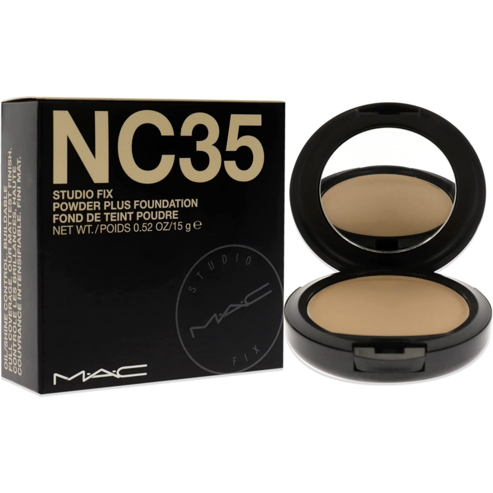MAC Studio Fix Powder Plus Foundation #NC35 — 0,52 унции. - 3