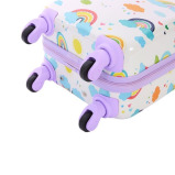 Travelers Club Kids Luggage With 360° 4 Wheel Spinner - Rainbow - 3 miniature