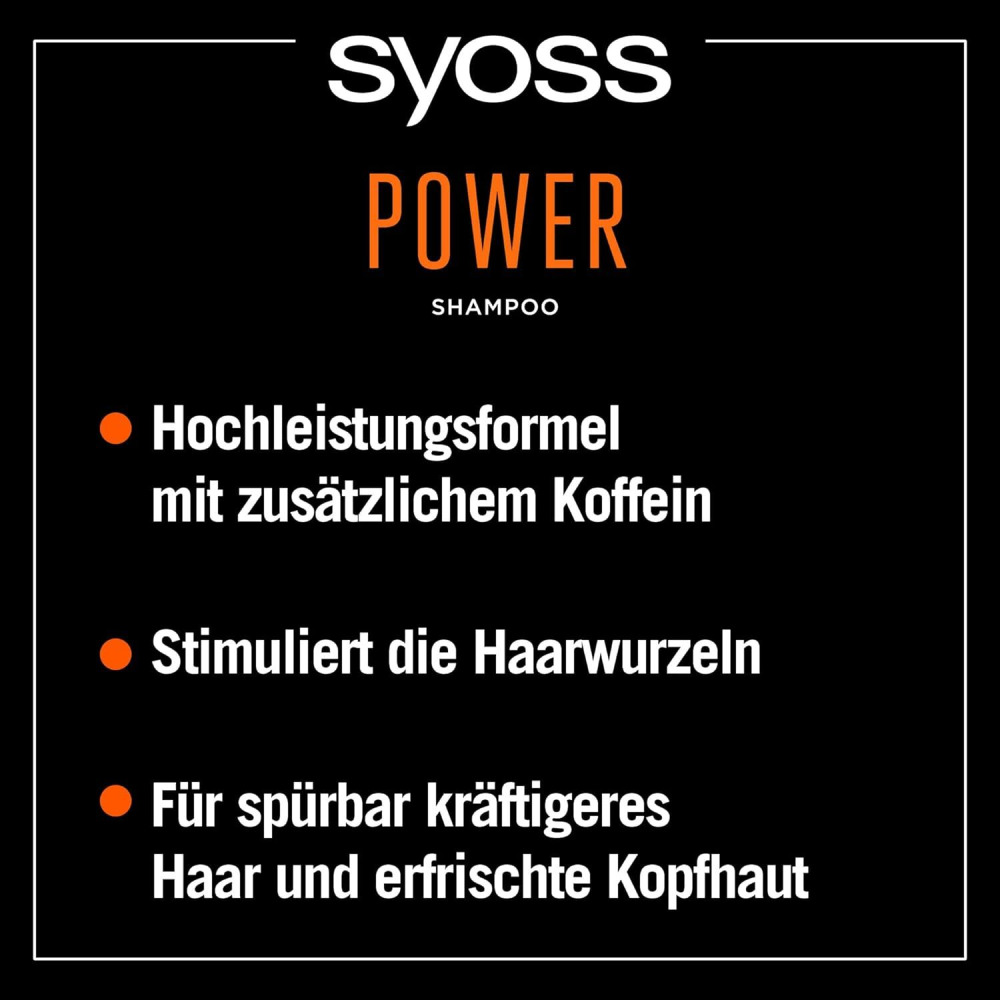 Syoss Men's Power Shampoo, 440 ml - 3