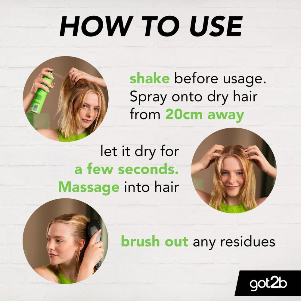 Schwarzkopf GOT2B Fresh It Up Dry Shampoo - Clean & Crisp, 200 ml - 3