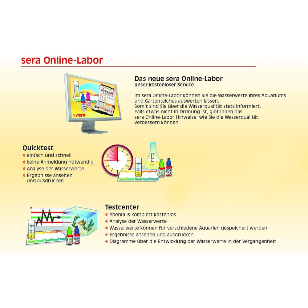 حوض أسماك سيرا NH 4 / 3 اختبار الأمونيوم والأمونيا، متعدد الألوان - 3