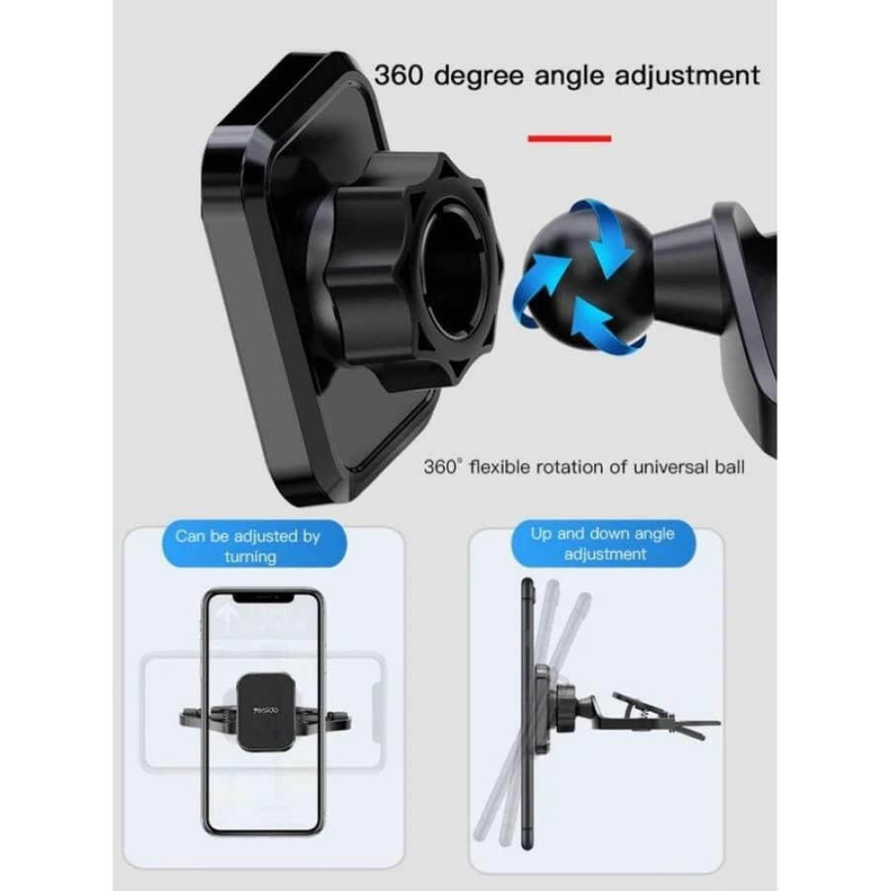 Yesido C92 Car CD Port Magnetic Mobile Phone Holder(Black) - 3