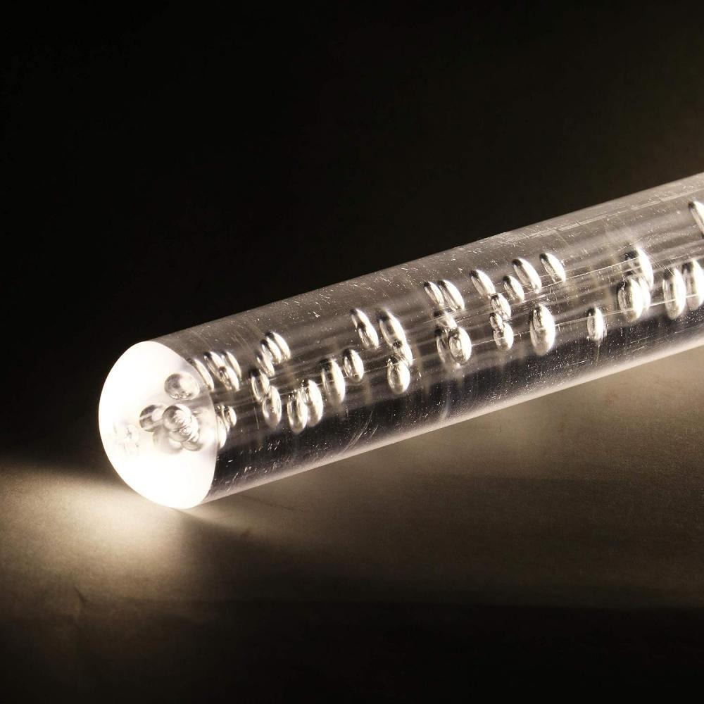Exhart 10 inch Solar Acrylic Bubble Stick with Color Changing LED - 4