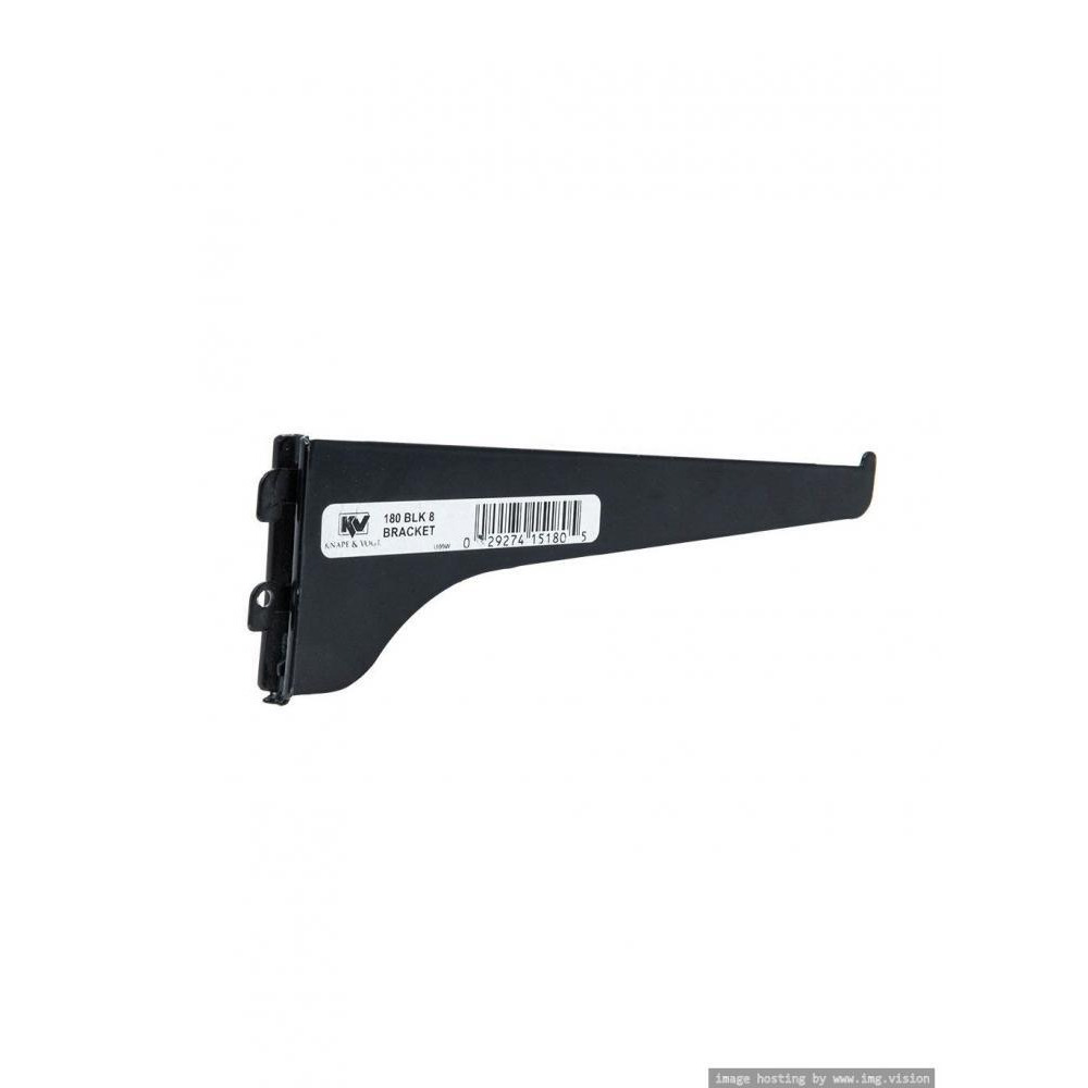 حامل رف أسود من Knape Vogt مقاس 8 بوصات - 1