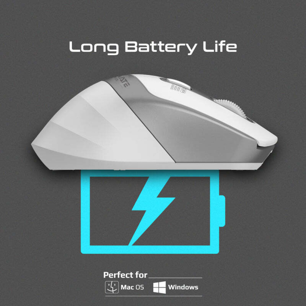 ماوس لاسلكي بروميت ساميت 2.4 جيجاهرتز مريح 2200 نقطة في البوصة بنقرة صامتة - 2