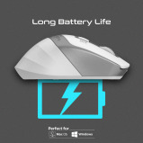 ماوس لاسلكي بروميت ساميت 2.4 جيجاهرتز مريح 2200 نقطة في البوصة بنقرة صامتة - 2 miniature