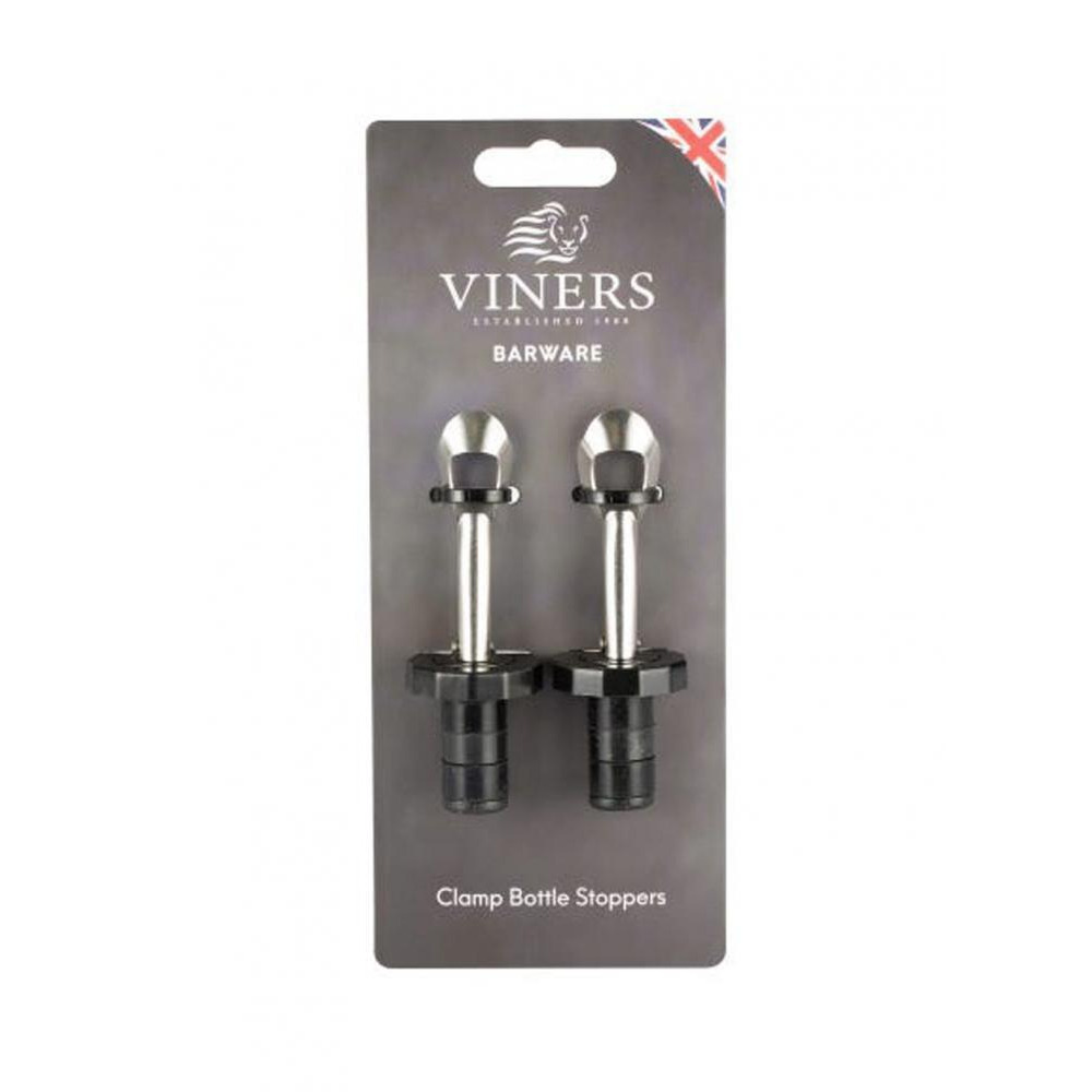 Viners Barware Clamp Bottle Stopper Set of 2 - 4