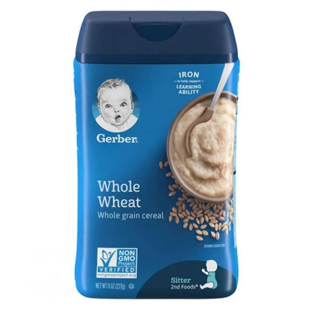 Gerber 2nd Foods Cereal NGM Whole Wheat 227g - 1