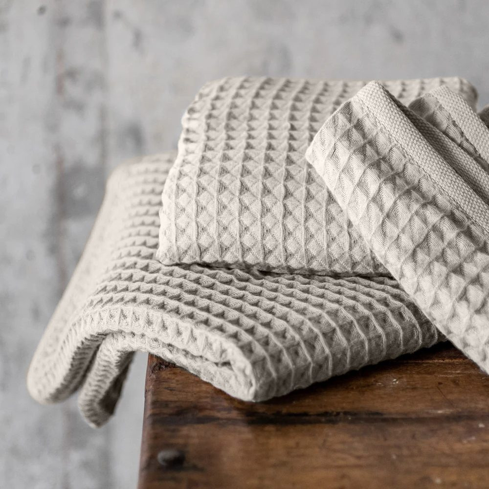 Кухонное Полотенце BYFT Orchard Heavy WAFFLE, 50 x 70 СМ, Хлопок 102 Г/М², Светло-Серый, НАБОР Из 6 ШТ. - 3