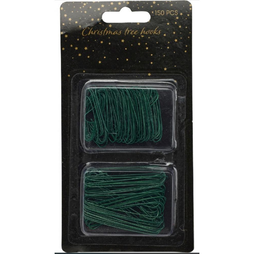 Koopman Xmas Tree Hooks 150 Pieces Green - 1