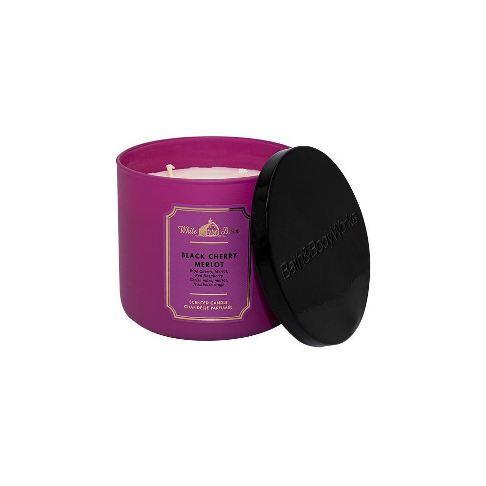 Bath & Body Works / Candles, Black cherry, 3-wick, Merlot - 2