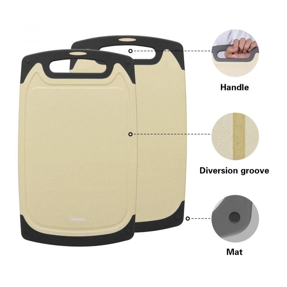 Fissman Cutting Board Durable TPR\/Beige 40 x 0.8 x 24cm - 3