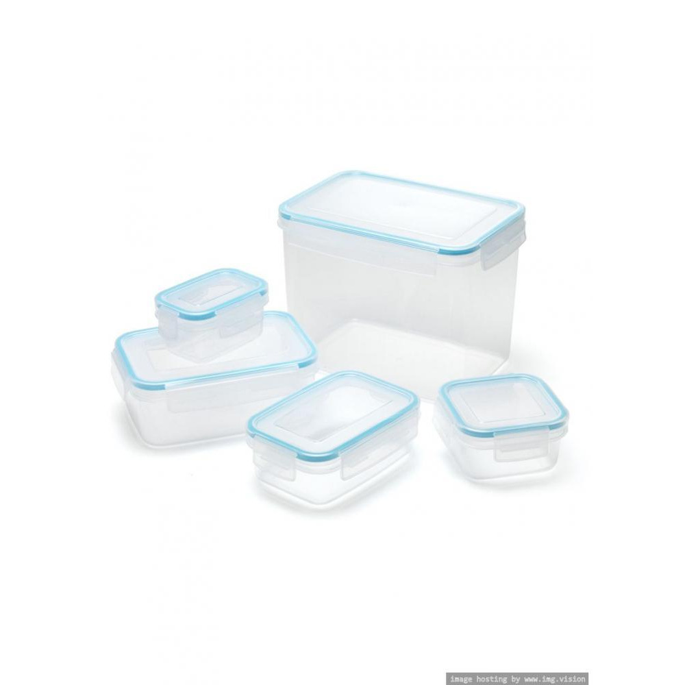 Addis Clip & Close Food Container Clear Set of 5 - 2