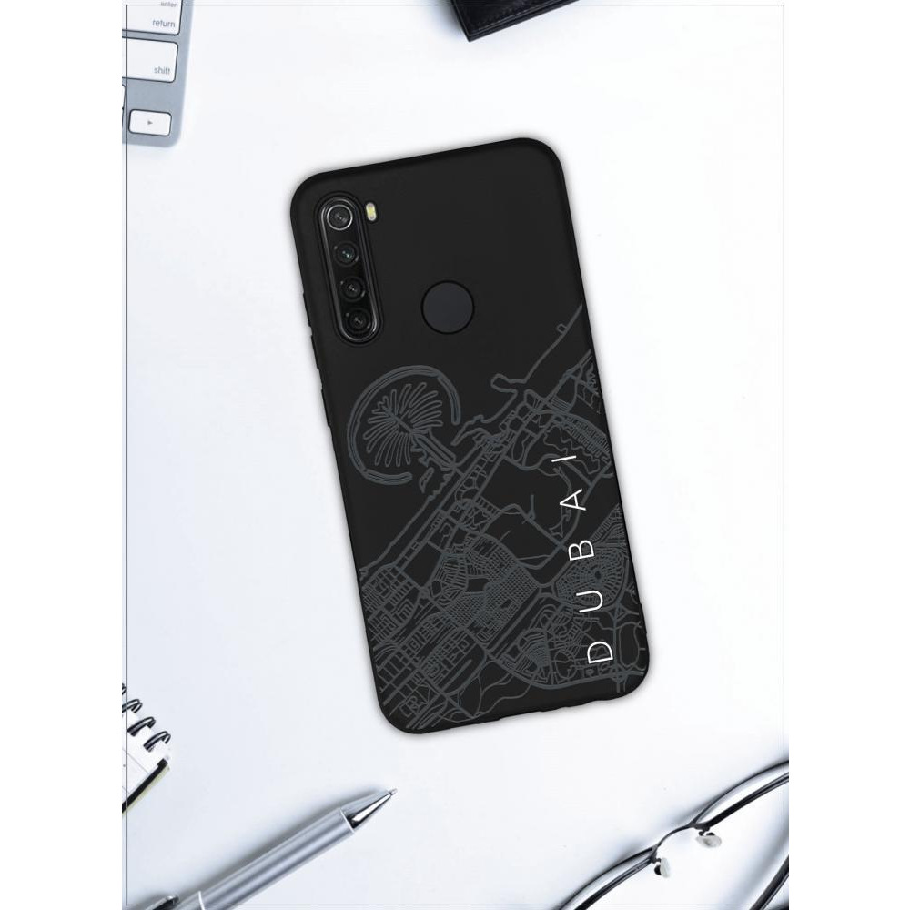 غطاء حماية لهاتف xiaomi Redmi Note 8 خريطة دبي - 4