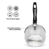 Fissman Saucepan 16cm/0.95LTR Double Wall Bain-Marie Without Lid Stainless Steel - 3 miniature