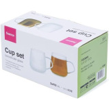 Fissman 2-Piece Cups 410ml Borosilicate Glass - 7 miniature