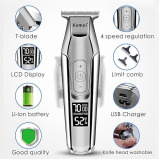Trimmer KEMEI KM-5027 Men's Professional Baldheaded Hair Trimmer - 4 miniature