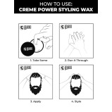Beardo, Cream Power Styling Wax, 75 g - 2 miniature