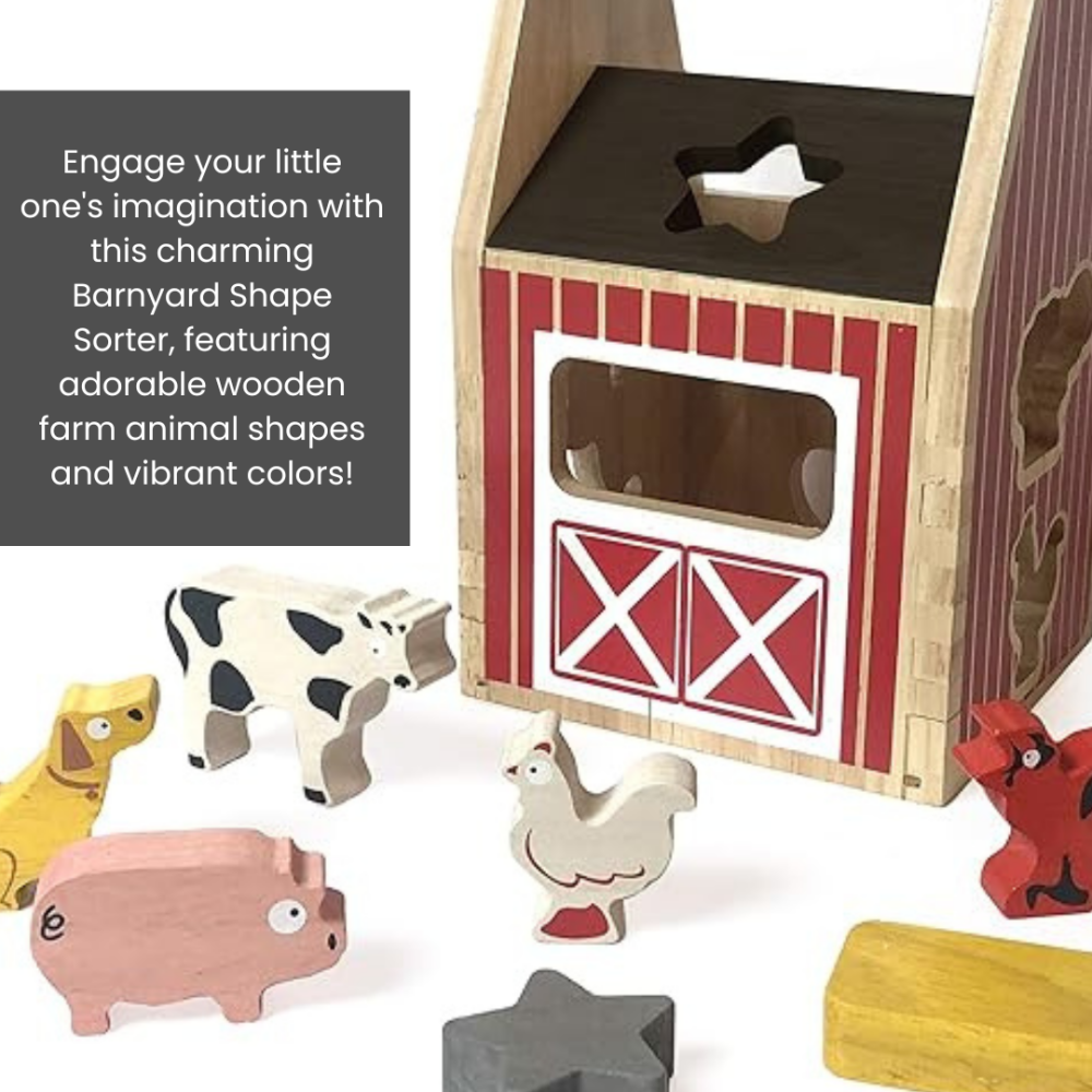 Toy BeginAgain Barnyarn shape sorter - 4