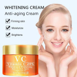 Vitamin C with Hyaluronic Acid Whitening and Moisturizing Face Cream for Dark Spots, Acne Marks and Brighten Skin Tone - 60 g - 5 miniature