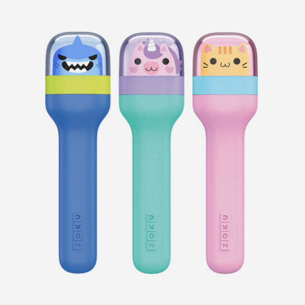 Zoku Pocket Neatly Nesting Set of 3 Utensils has a Spoon, Fork and Knife, . Kitty - 3
