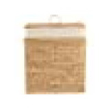 Homesmiths Rectangular Water Hyacinth Laundry Hamper 54.5 x 33 x 61 cm - 6 miniature